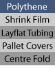 polythene shrink film layflat tubing pallet covers centre fold